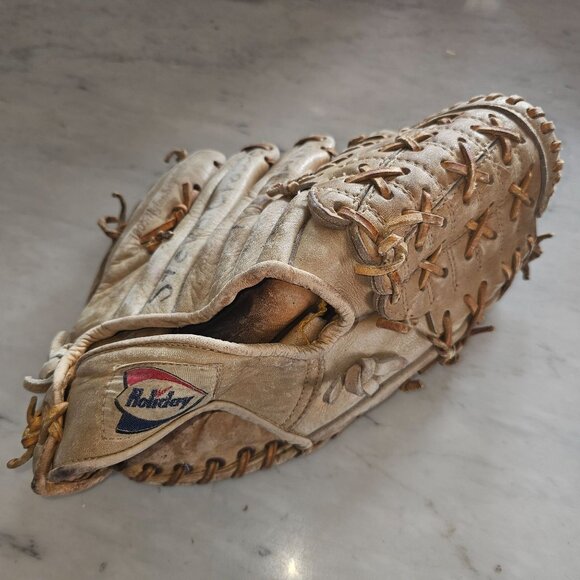 Vintage Holiday 60-004 Baseball Glove – Professional Model – Top Grain Cowhide – - Picture 4 of 4